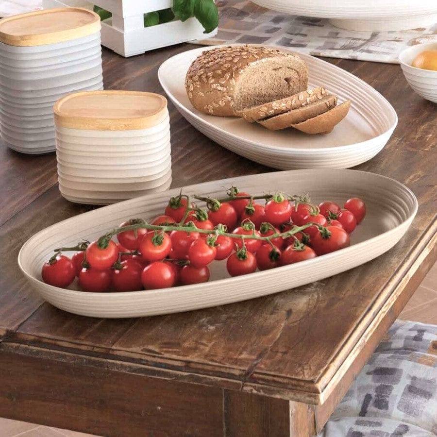 Guzzini Italy Tierra Oval Tray - Clay