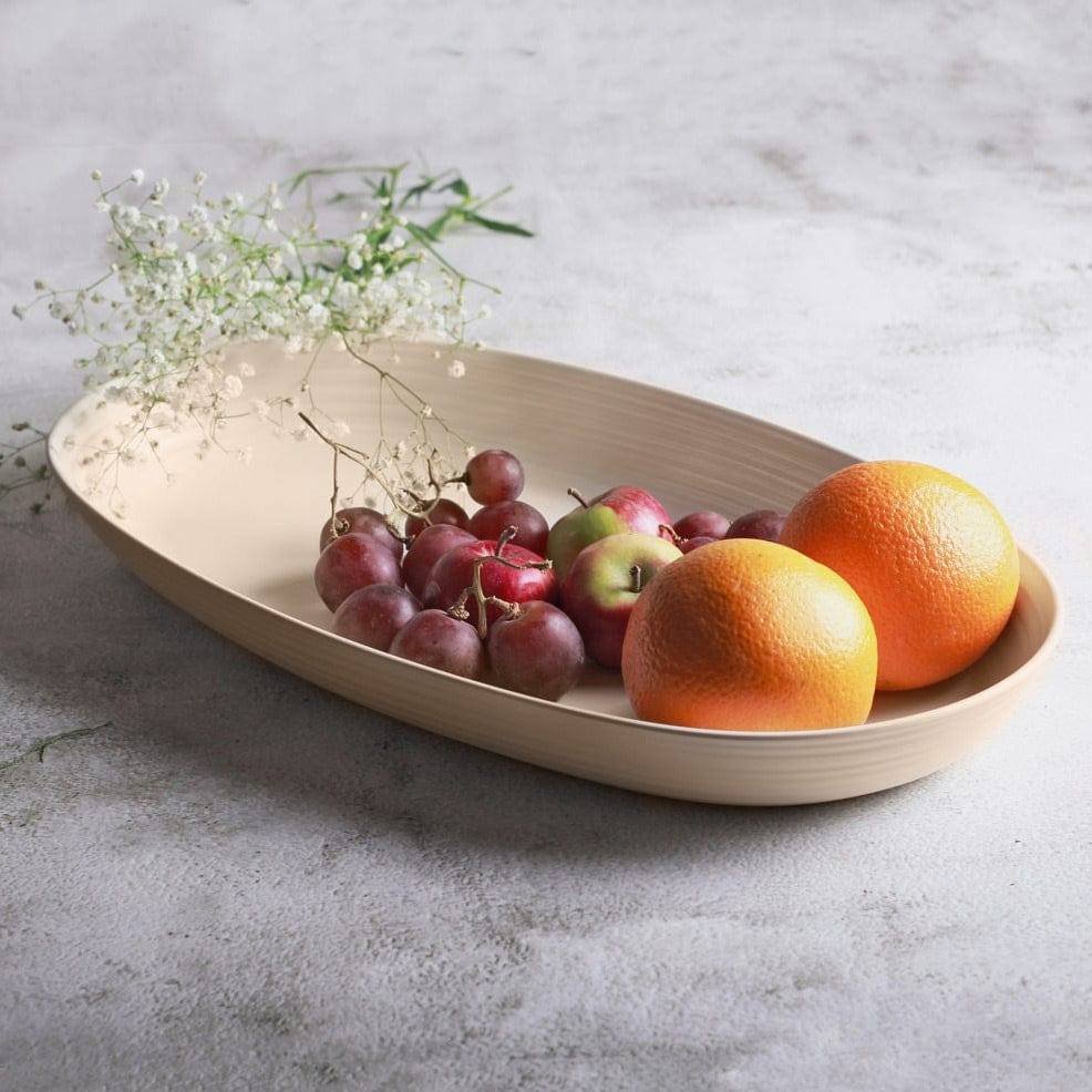 Guzzini Italy Tierra Oval Tray - Clay