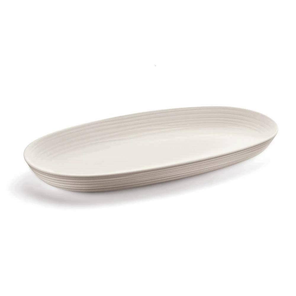 Guzzini Italy Tierra Oval Tray - Milk White