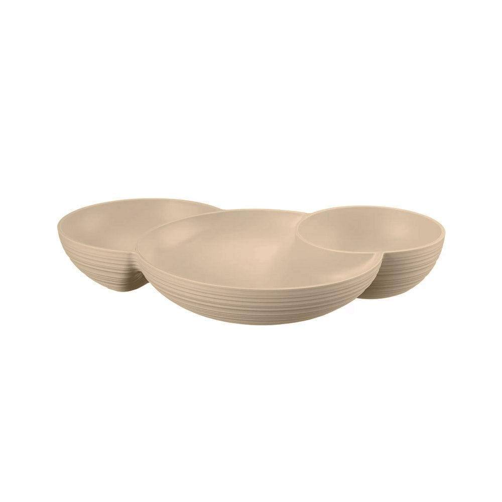 Guzzini Italy Tierra Sectional Serving Tray - Clay