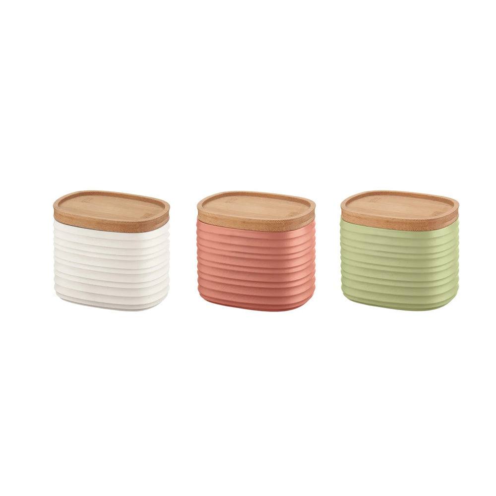 Guzzini Italy Tierra Storage Jars Small, Set of 3 - Colourful