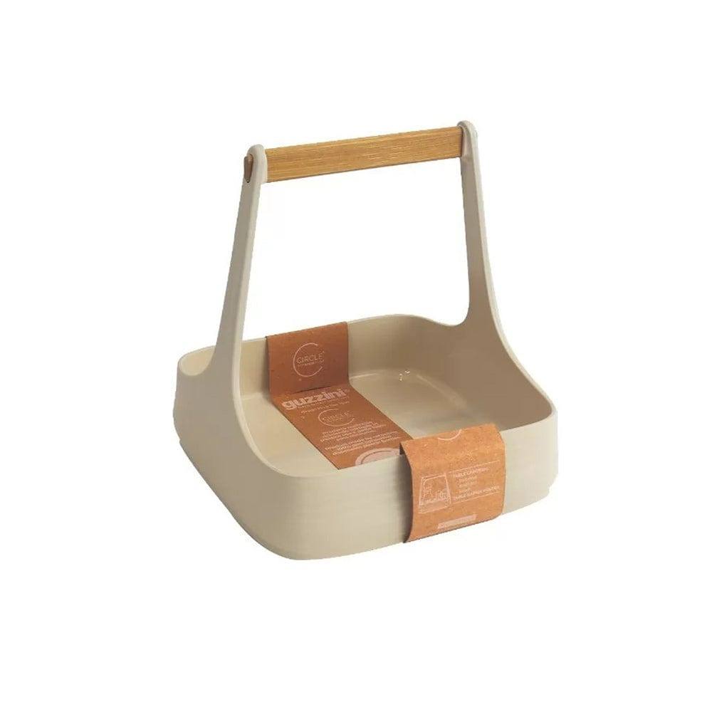 Guzzini Italy Tierra Table Caddy - Clay