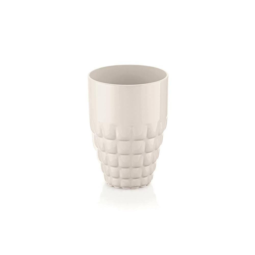 Guzzini Italy Tiffany Tall Tumblers, Set of 2 - Milk White