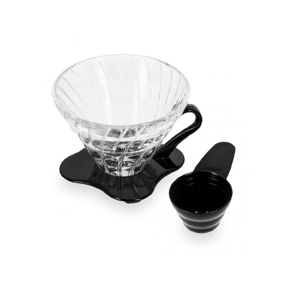 Hario Japan V60-02 Coffee Dripper Glass - Black