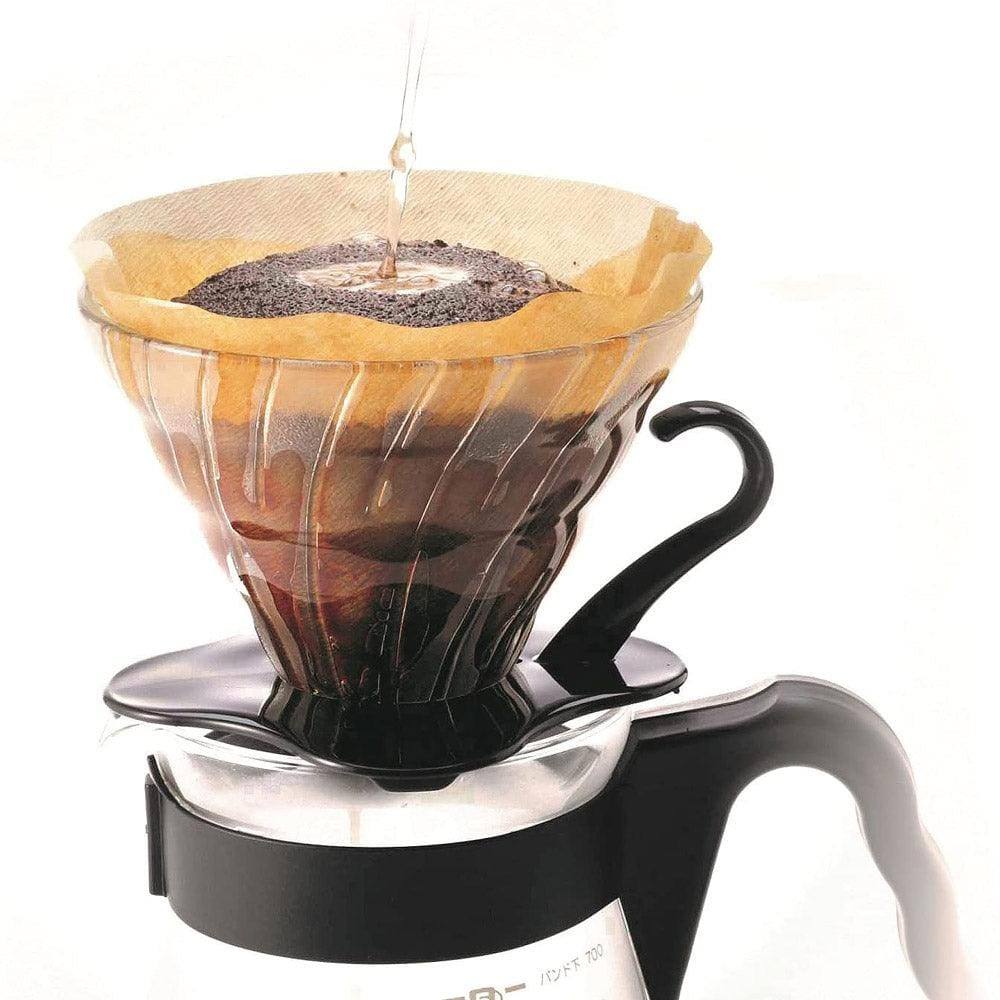 Hario Japan V60-02 Coffee Dripper Glass - Black