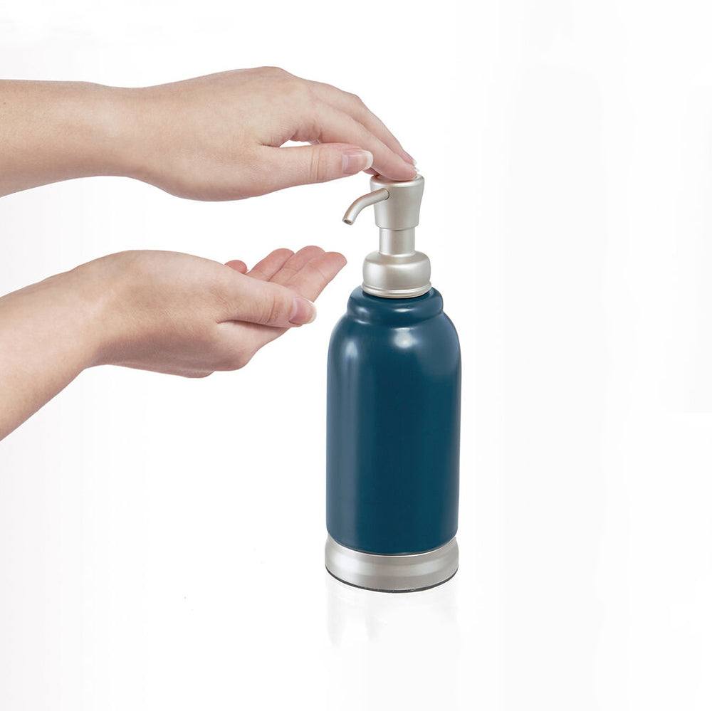 iDesign Bexley Ceramic Soap Dispenser - Navy