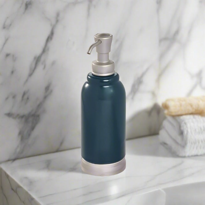 Bexley Ceramic Soap Dispenser - Navy