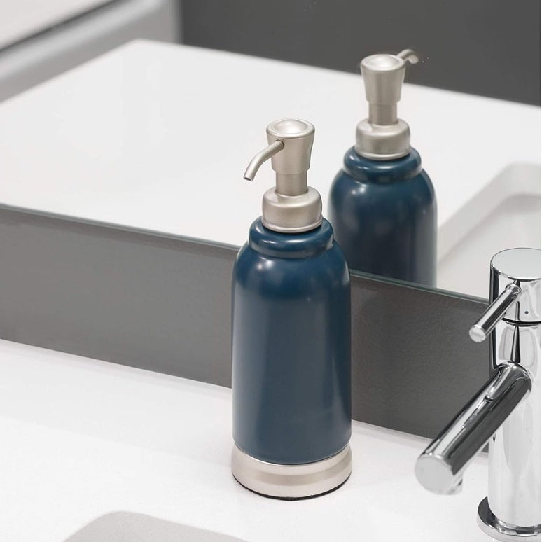 Bexley Ceramic Soap Dispenser - Navy