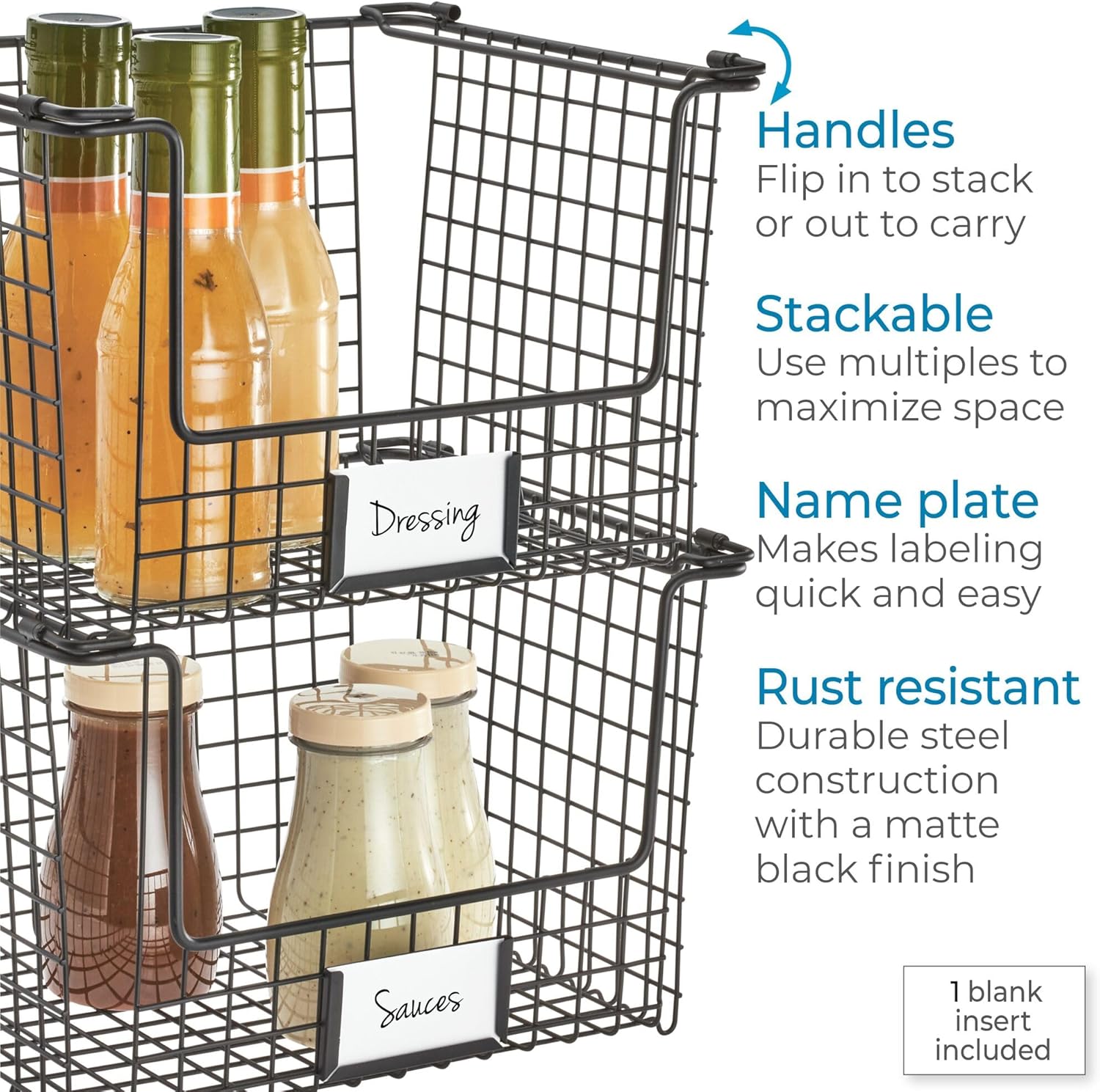 Classico Square Stackable Storage Basket