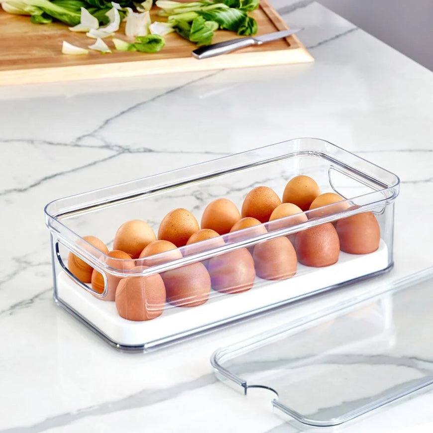 iDesign Crisp Egg Bin with Lid