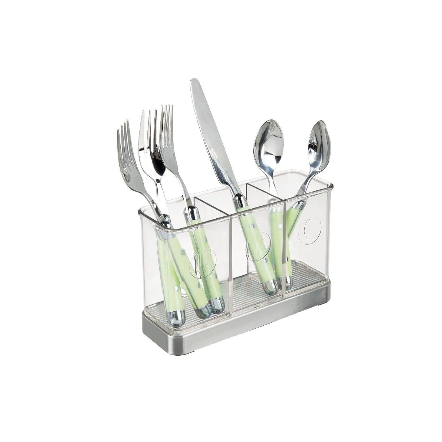 iDesign Forma Flatware Organiser - Brushed Nickel