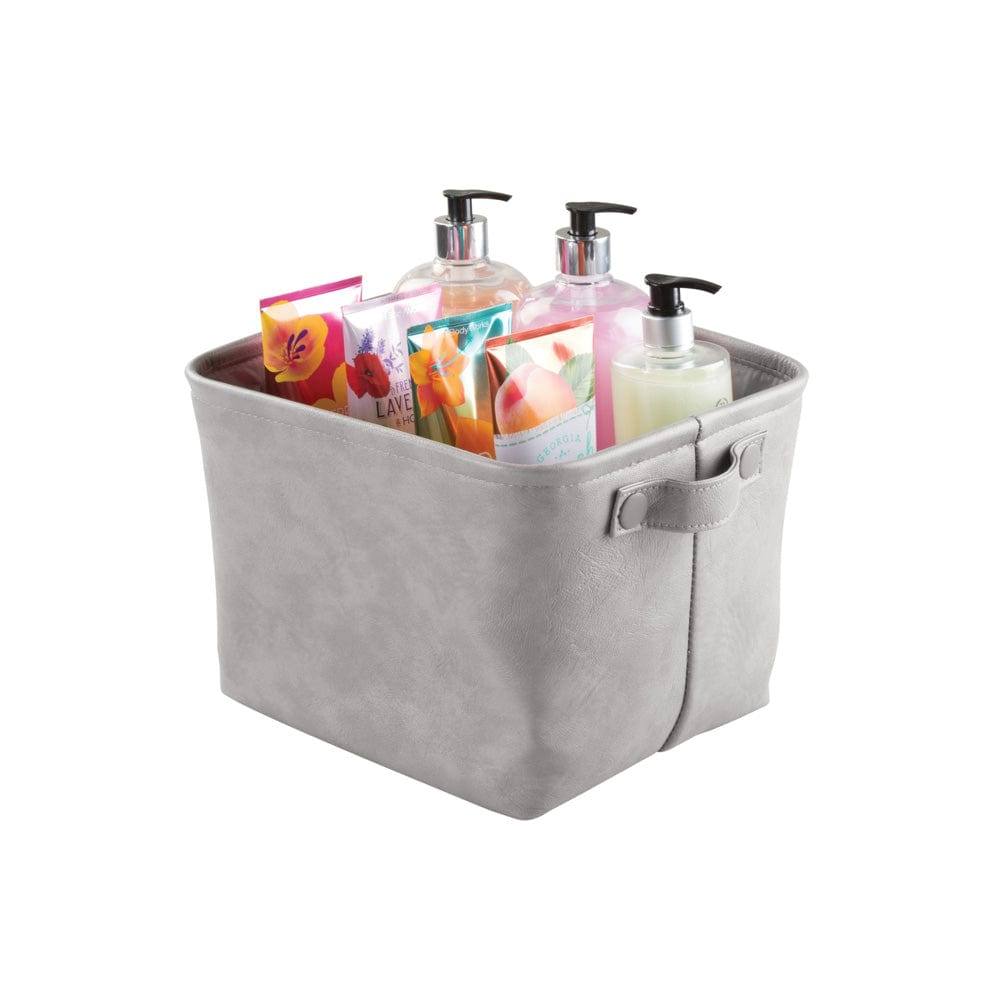 iDesign Lauren Storage Bin Medium - Grey