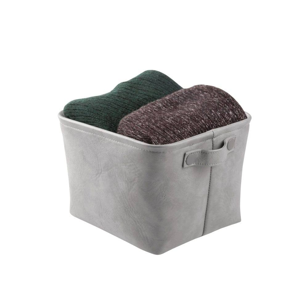 iDesign Lauren Storage Bin Medium - Grey