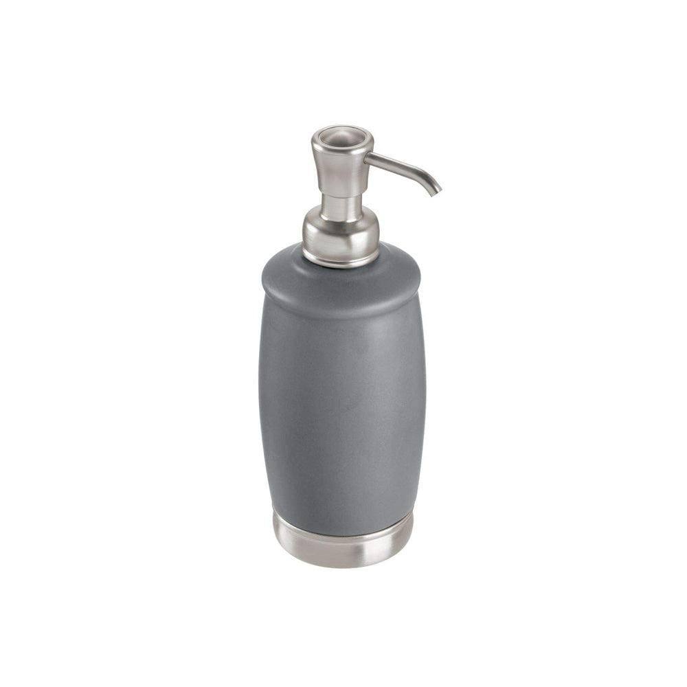 iDesign York Tall Soap Pump - Grey Nickel