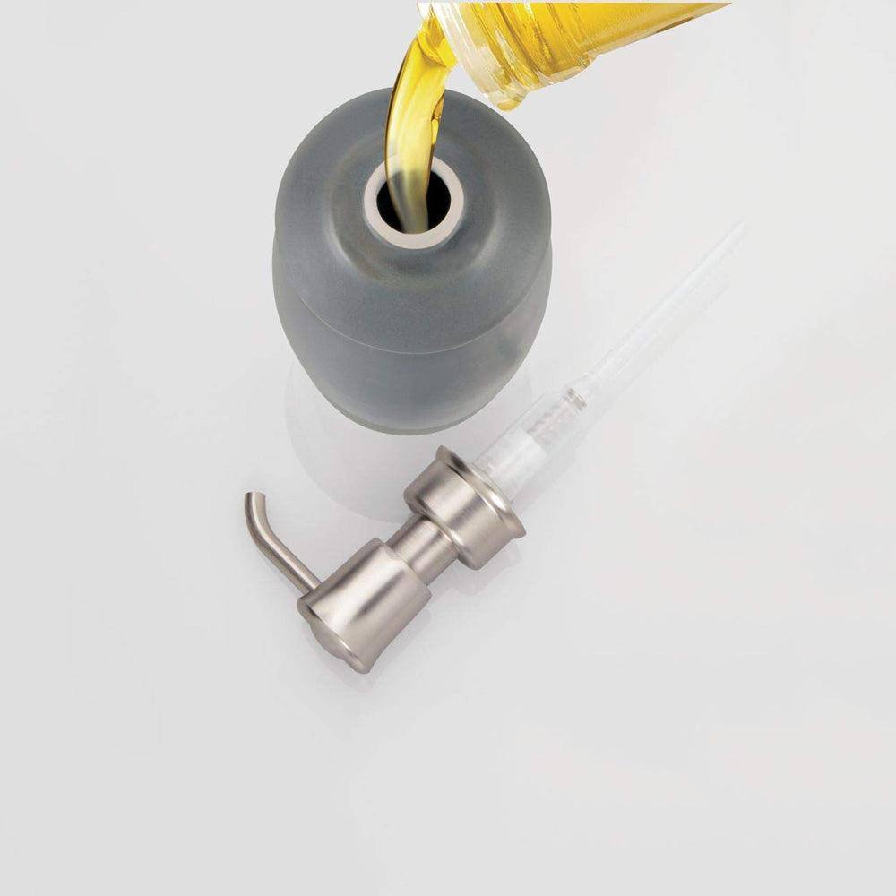 iDesign York Tall Soap Pump - Grey Nickel