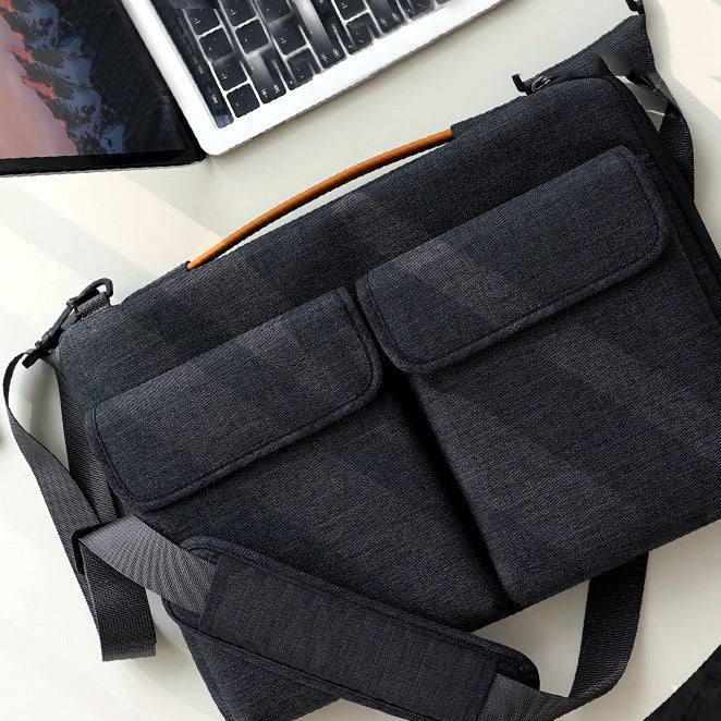 Inateck EdgeKeeper Laptop Bag - Black Grey 13 Inches