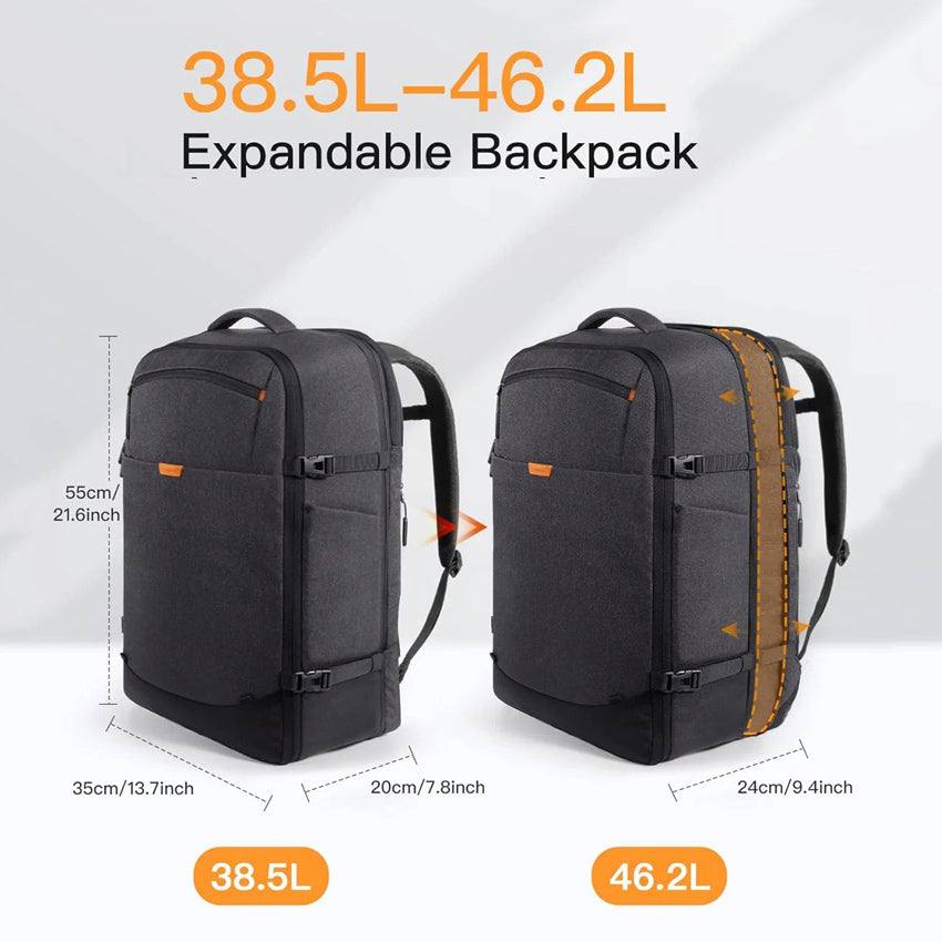 Inateck Expandable Travel Backpack 46L - Black