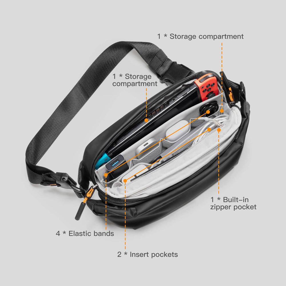 Inateck Performance Sling Bag - Night Black