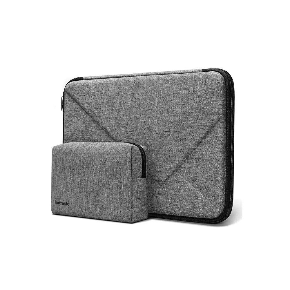 Inateck Ultrathin Hard Shell Laptop Sleeve With Pouch Grey 13.3 Inches Modern Quests