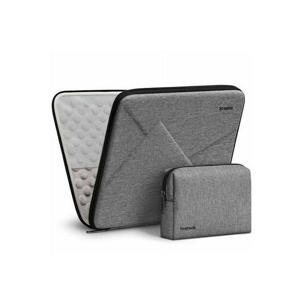 Inateck Ultrathin Hard Shell Laptop Sleeve With Pouch - Grey 13.3 Inches