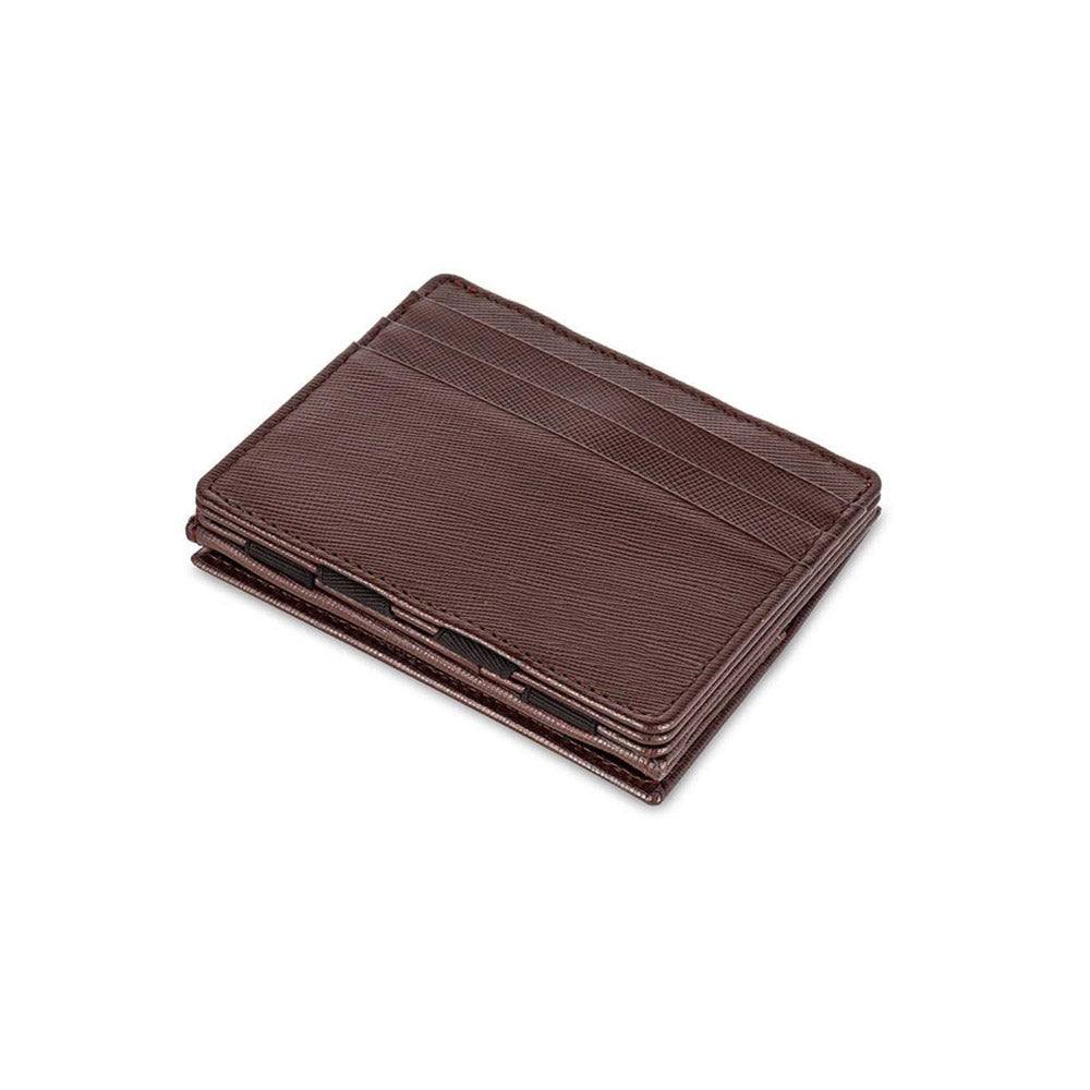 Jaimie Jacobs Germany Flap Boy Wallet with Coin Pouch - Saffiano Dark Brown