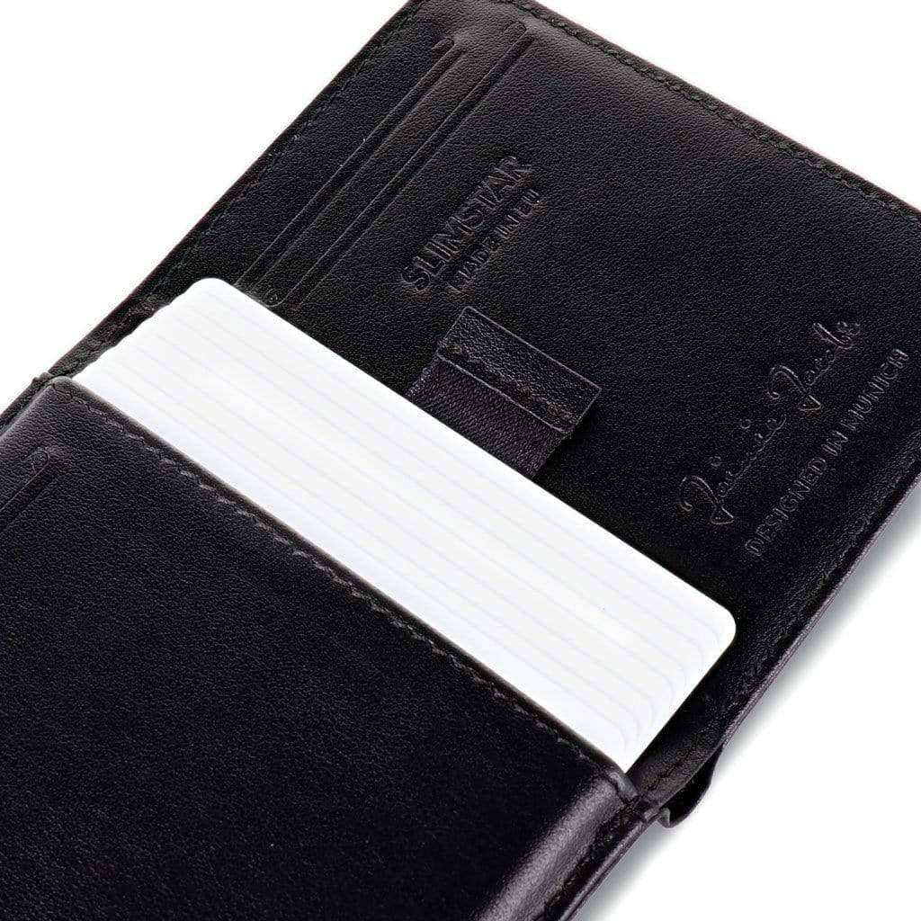 Jaimie Jacobs Germany Slimstar Bifold Wallet - Perforated Black