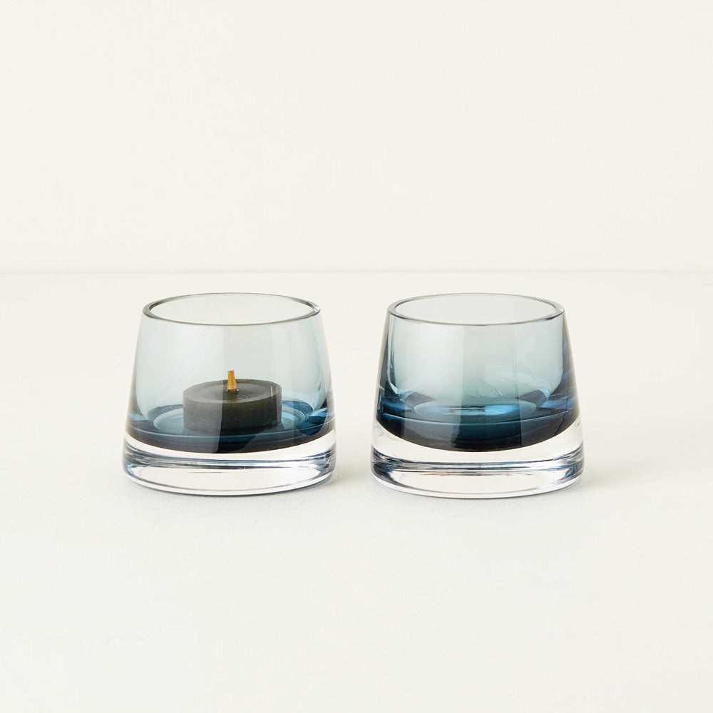 Joy Votive Holder, Set of 2 - Turquoise (Offline Only)
