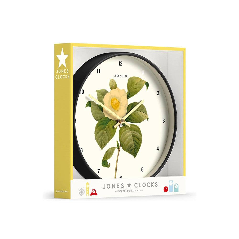 Jones Clocks Botanical Wall Clock 30cm - Charcoal Grey