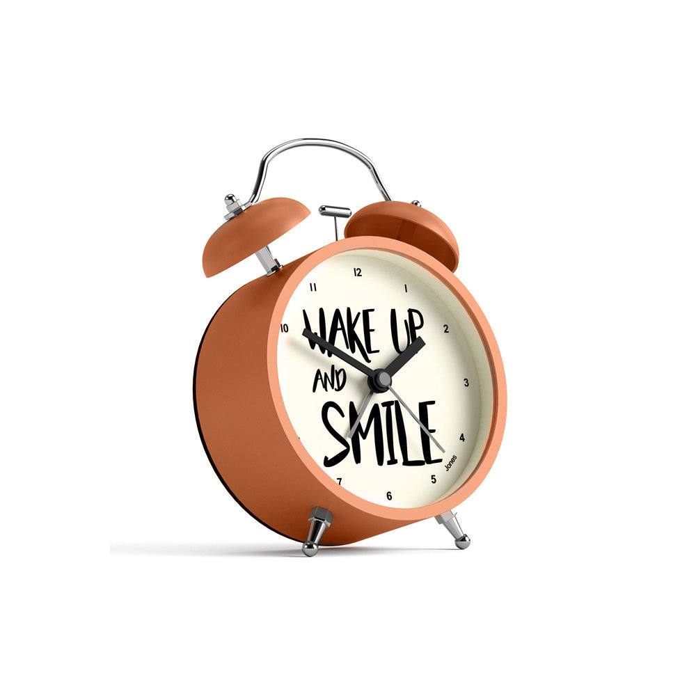 Jones Clocks Ringer Smile Alarm Clock - Fizzy Orange