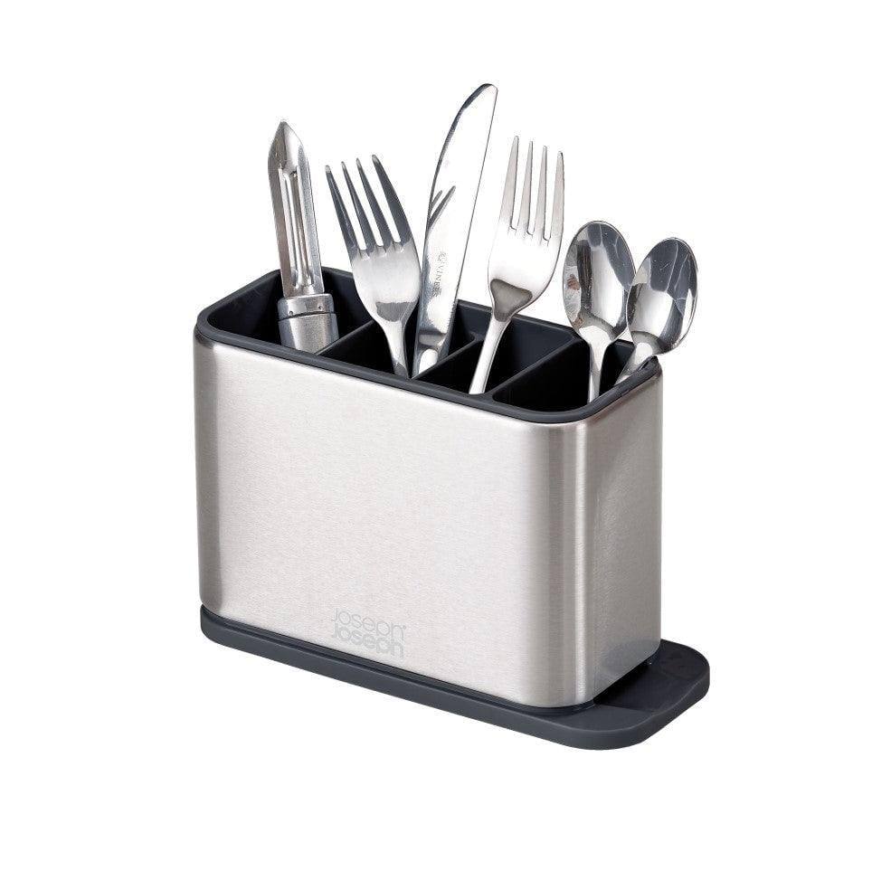 Black Moderna Mesh Cutlery Drainer