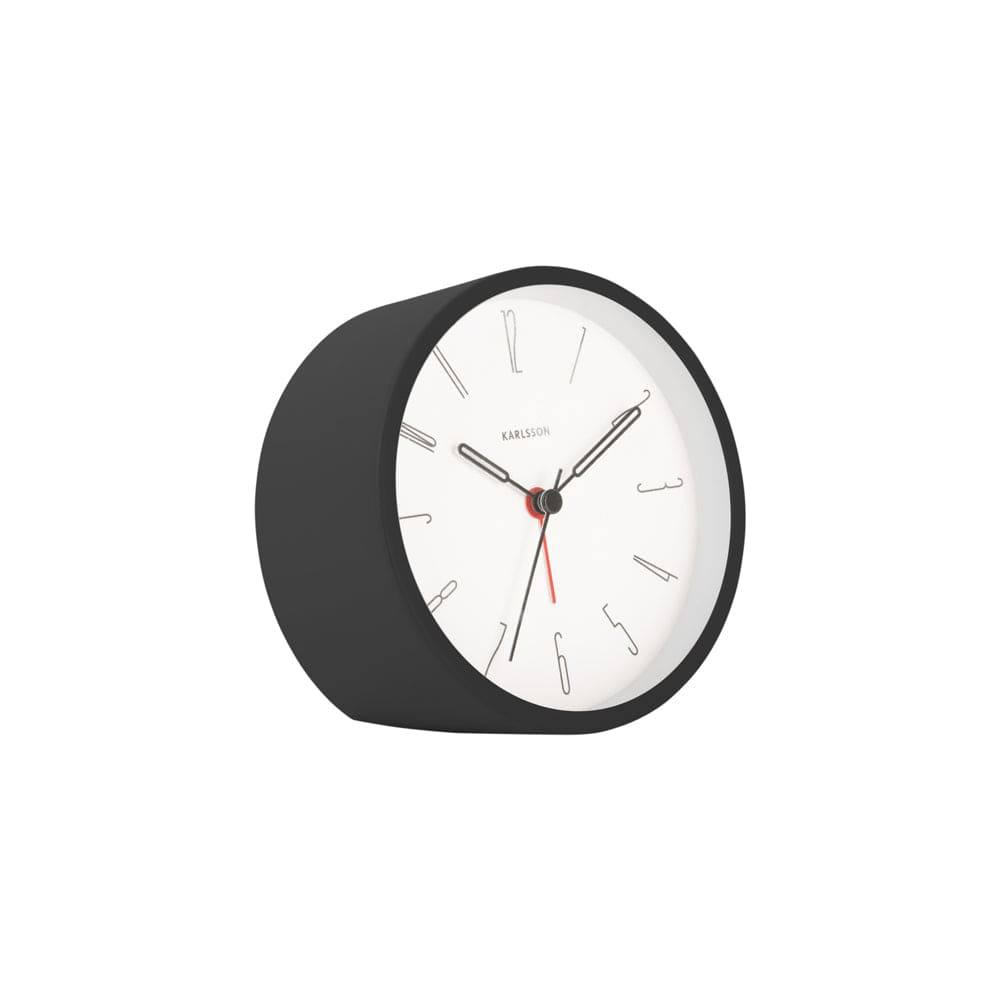 Karlsson Netherlands Belle Numbers Alarm Clock - Black