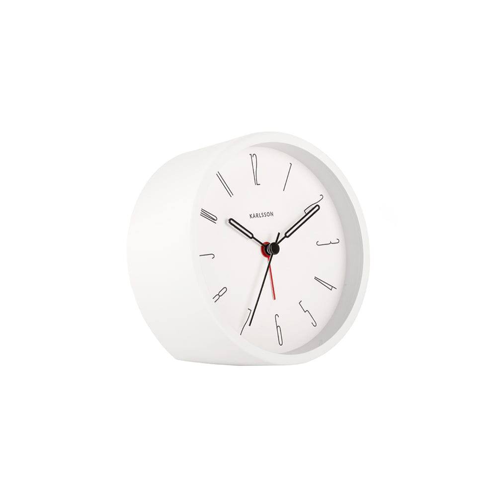 Karlsson Netherlands Belle Numbers Alarm Clock - White