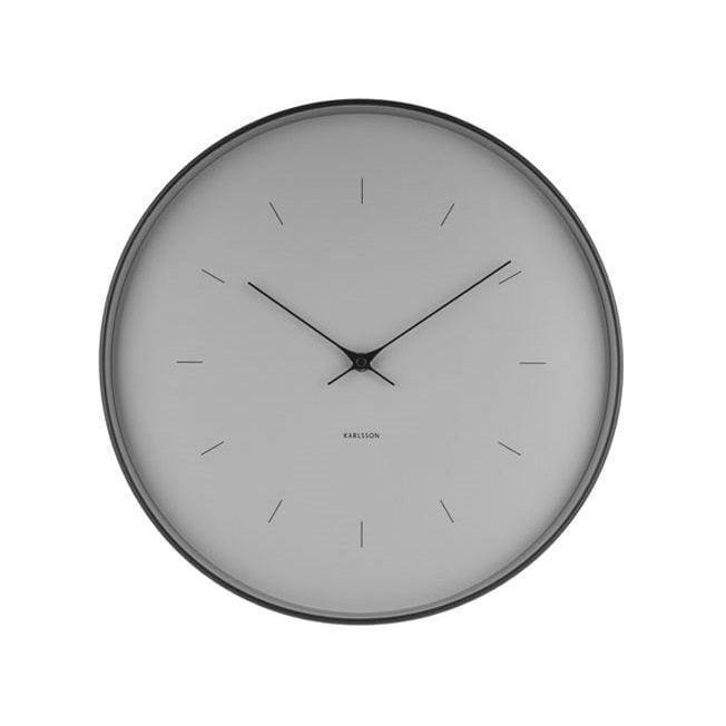 Karlsson Netherlands Carter Metal Case Wall Clock 27cm - Grey