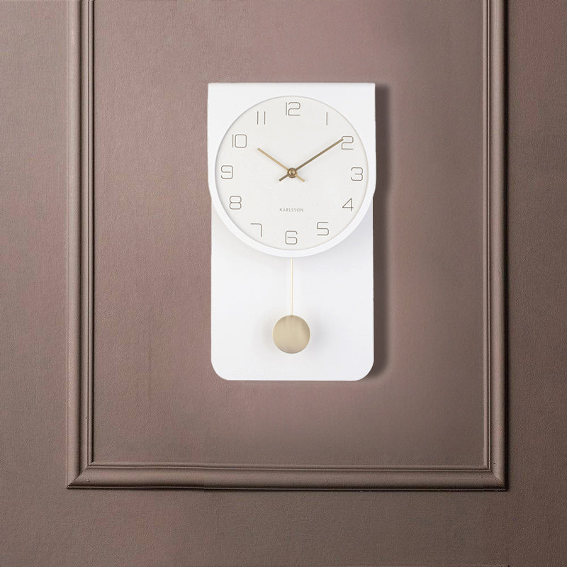 Casa Pendulum Wall Clock - White