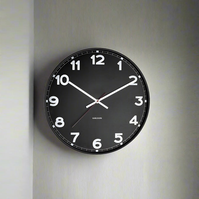 Classic Wall Clock 40cm - Black