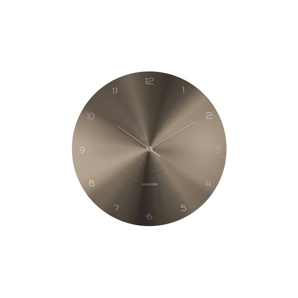 Karlsson Netherlands Dome Disc Wall Clock 40cm - Gunmetal