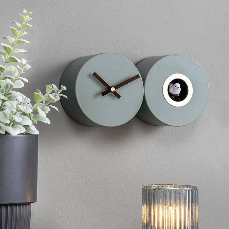 Karlsson Netherlands Duo Cuckoo Wall Clock - Jungle Green