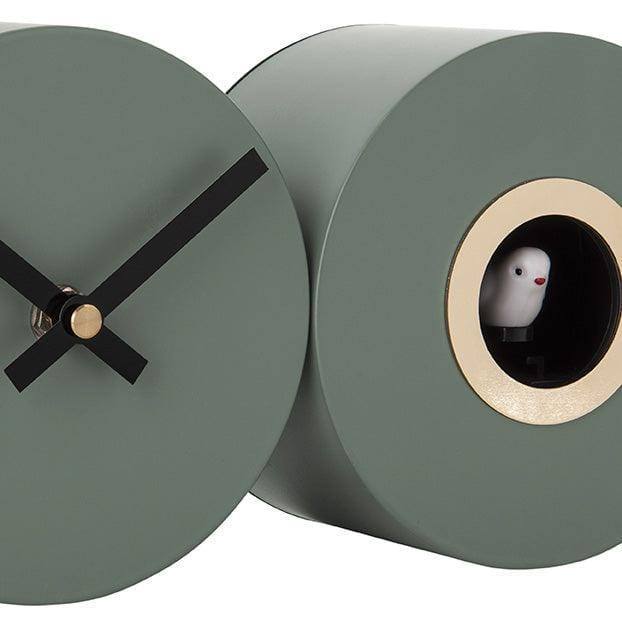 Karlsson Netherlands Duo Cuckoo Wall Clock - Jungle Green