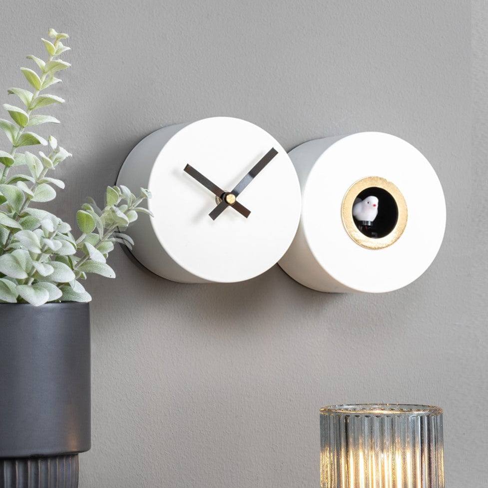 Karlsson Netherlands Duo Cuckoo Wall Clock - White