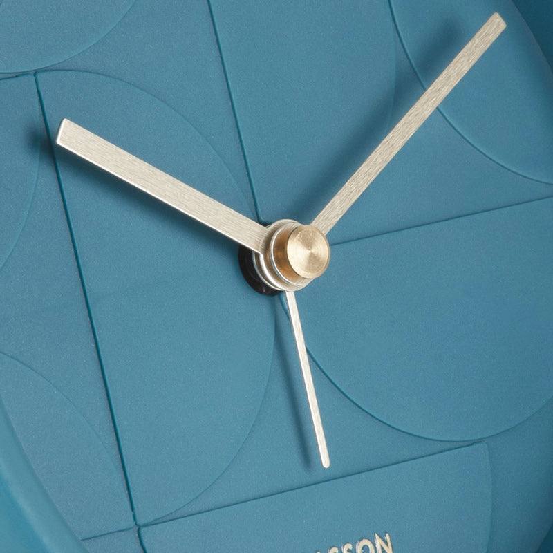 Karlsson Netherlands Echelon Circular Alarm Clock - Dark Blue