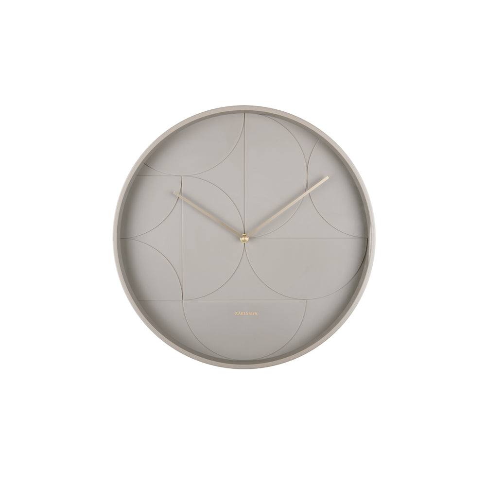 Karlsson Netherlands Echelon Circular Wall Clock 40cm - Dark Grey