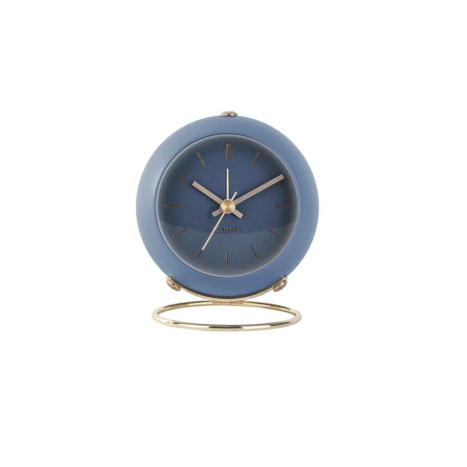 Karlsson Netherlands Globe Alarm Clock - Blue Gold