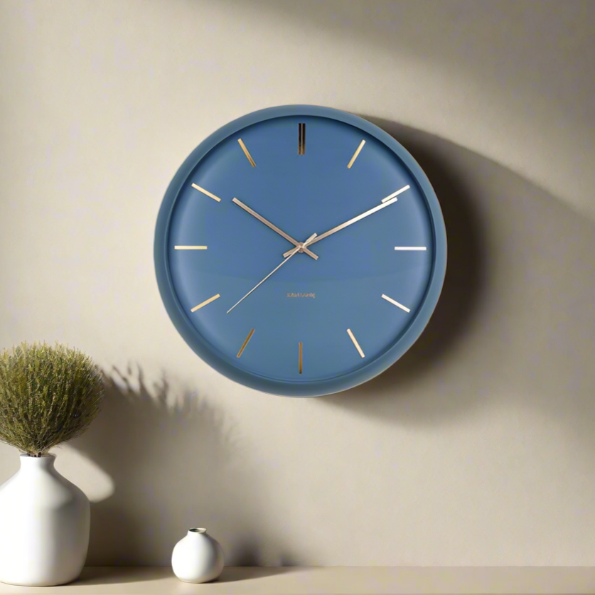 Globe Wall Clock 40cm - Blue