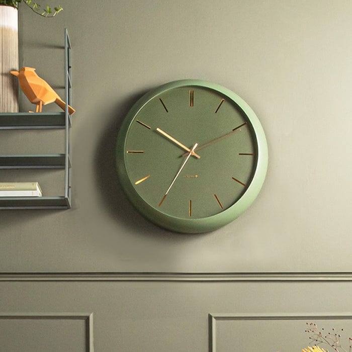 Karlsson Netherlands Globe Wall Clock 40cm - Moss Green