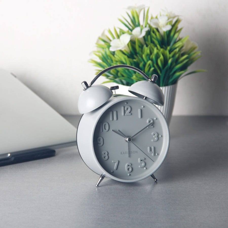 Karlsson Netherlands Iconic Alarm Clock - Matte Grey