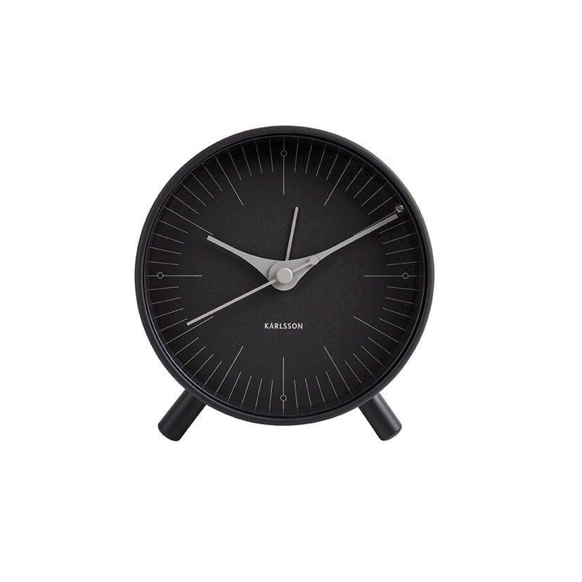 Karlsson Netherlands Index Alarm Clock - Black