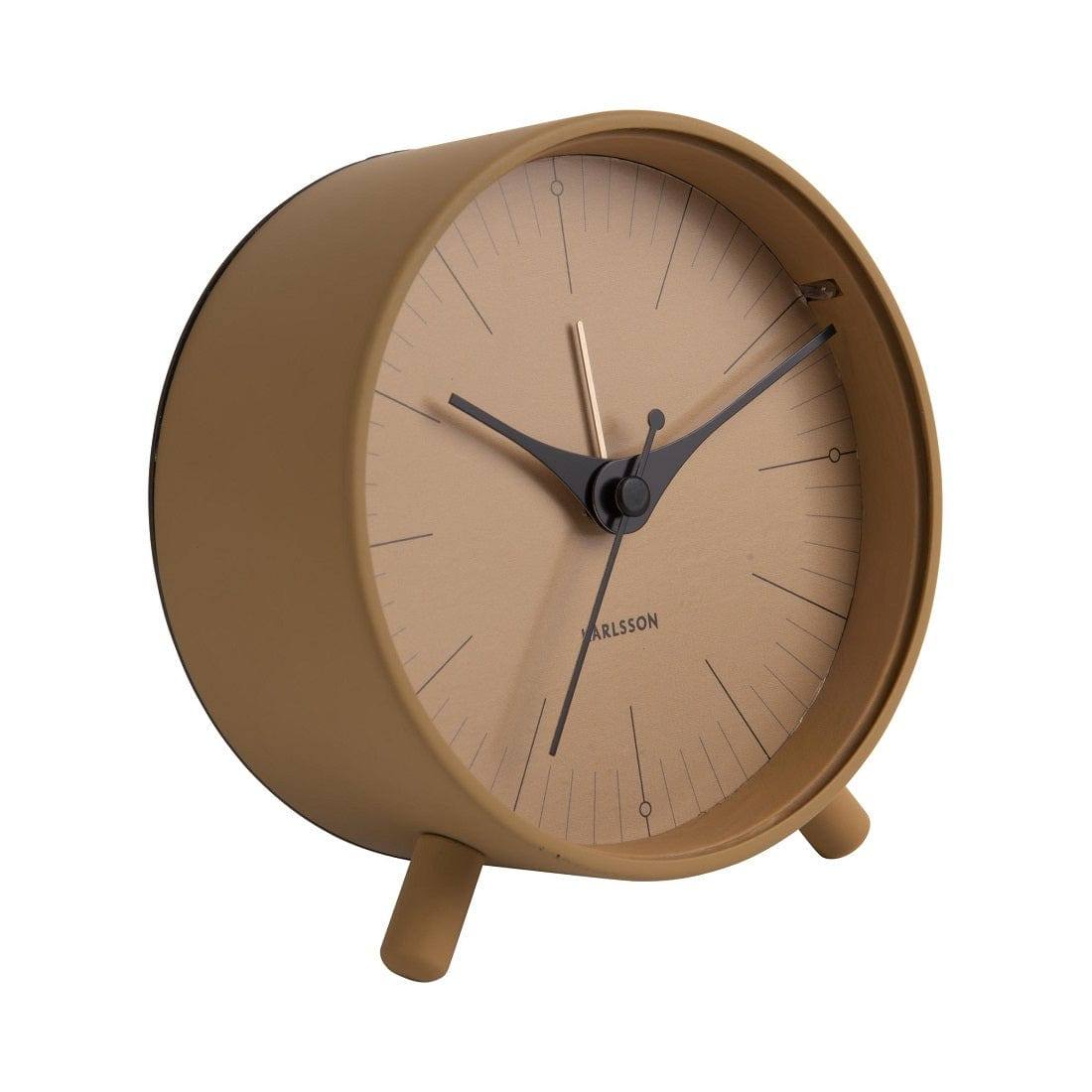 Karlsson Netherlands Index Alarm Clock - Mustard Yellow