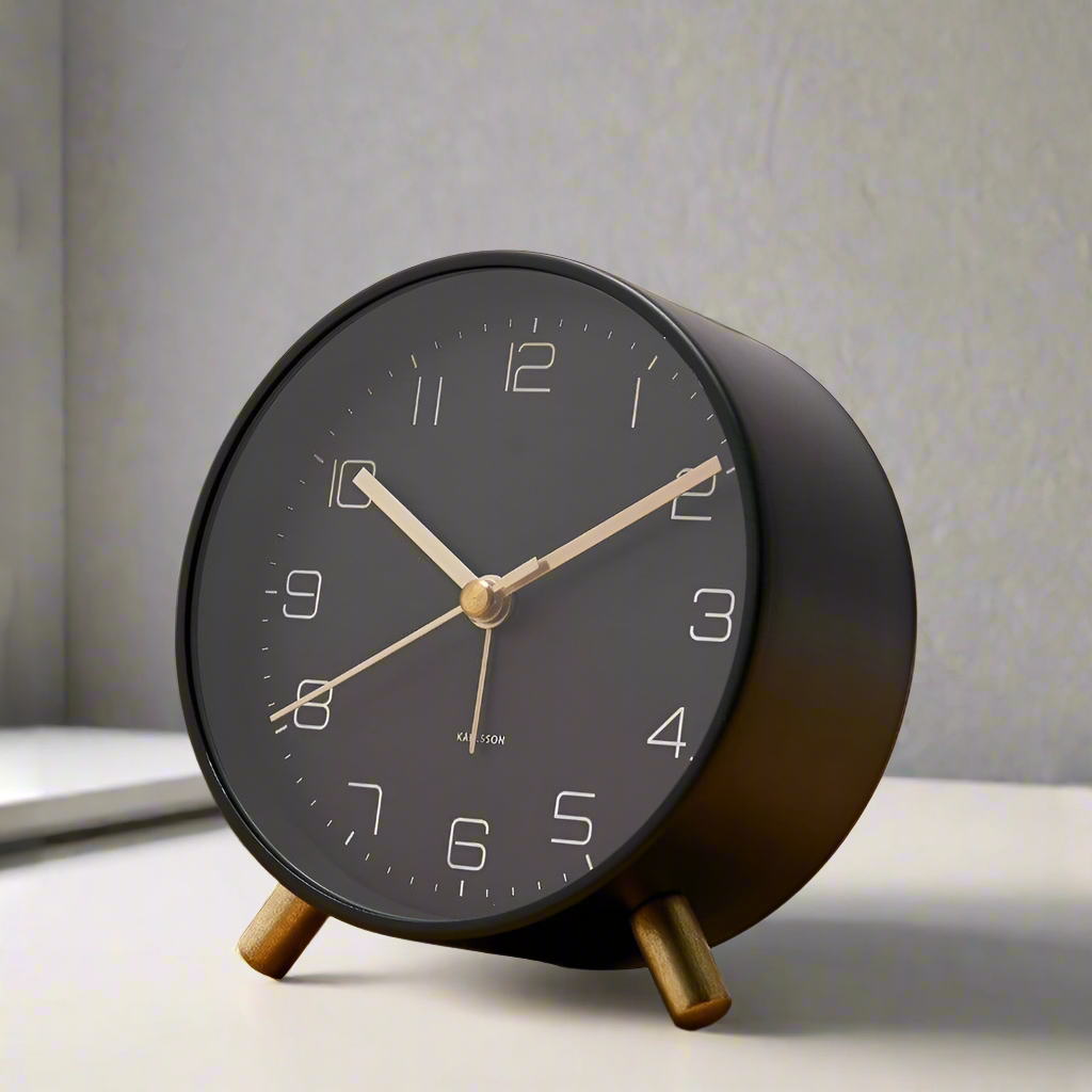 Lofty Alarm Clock - Black