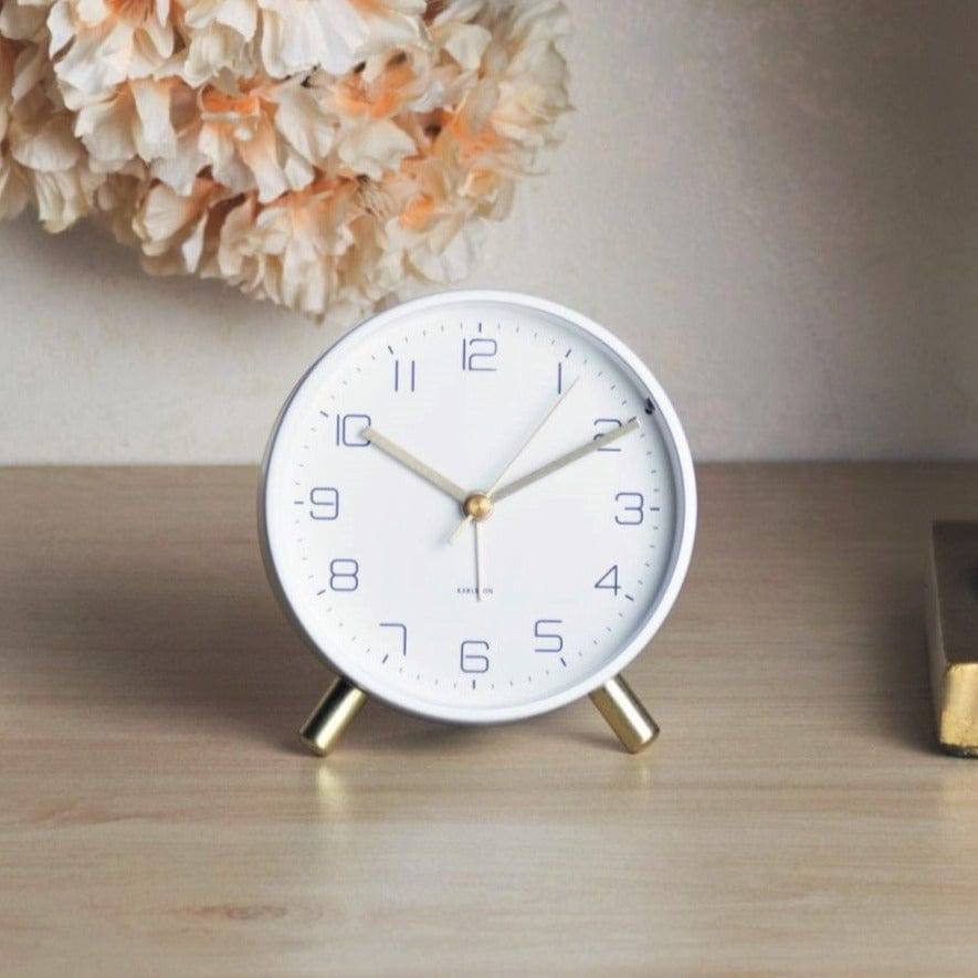 Karlsson Netherlands Lofty Alarm Clock - White