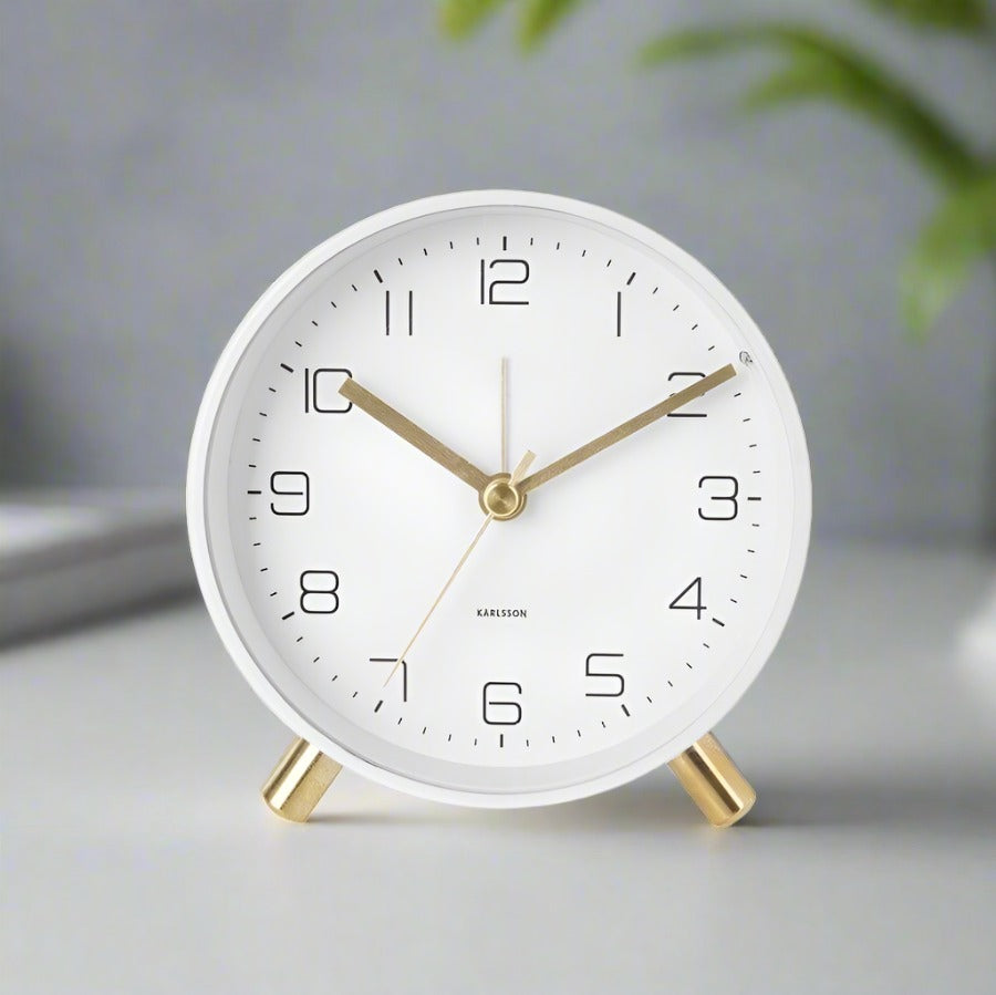 Karlsson Netherlands Lofty Alarm Clock - White